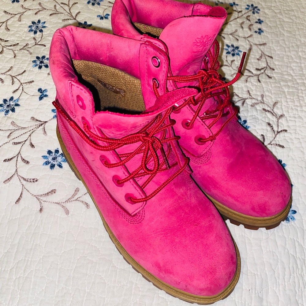 Pink Timberlands